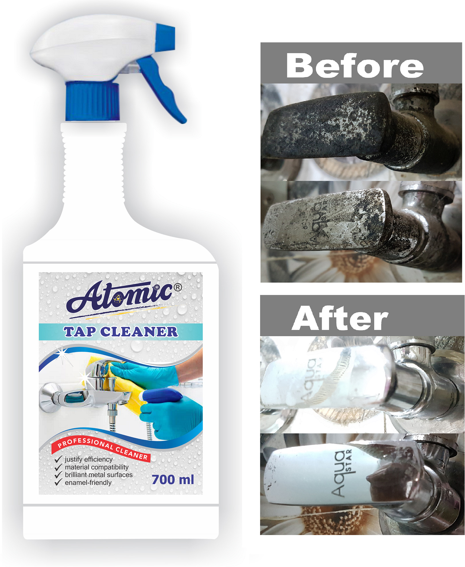 Atomic Tap cleaner 700 ML